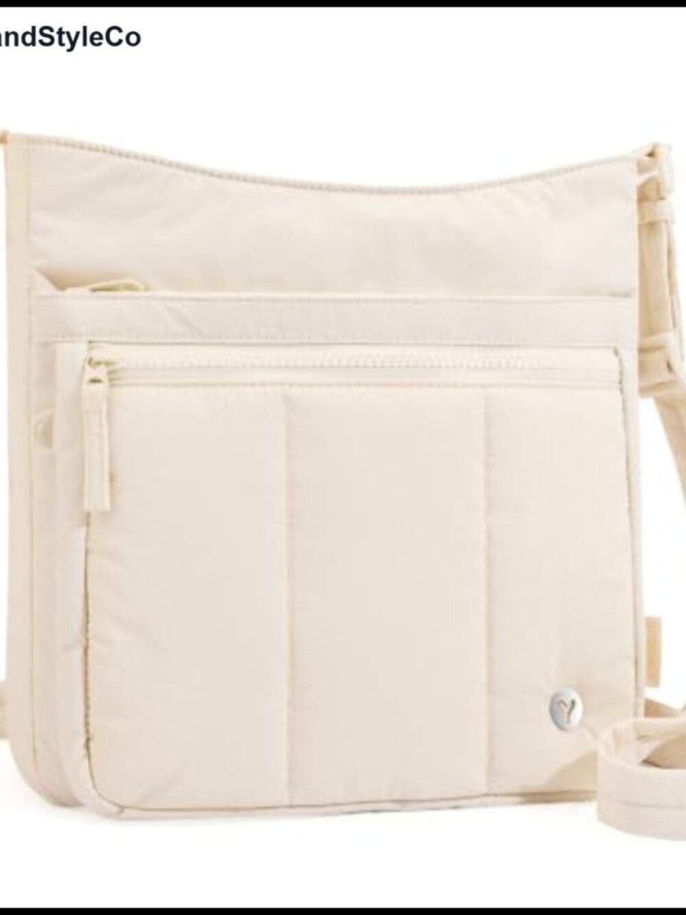Nylon Quilted Puffer Crossbody Hobo Bag Lightweight Padded Puffy Travel Purse